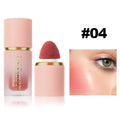 HANDAIYAN 6 Colour Matte Liquid BlushEasy to apply long lasting waterproof blush sponge brush head
