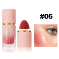 HANDAIYAN 6 Colour Matte Liquid BlushEasy to apply long lasting waterproof blush sponge brush head